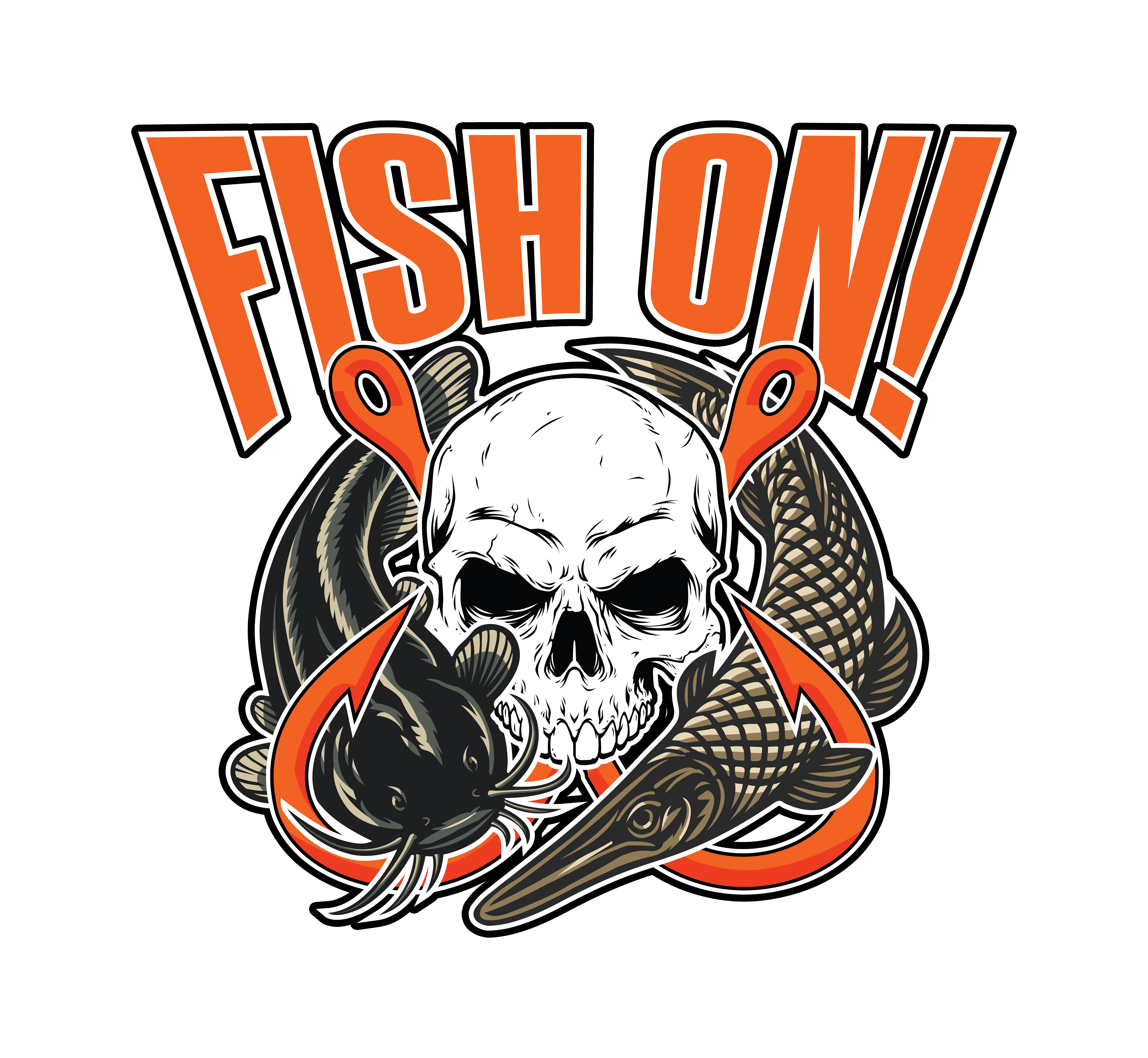 Fish On! badge logo
